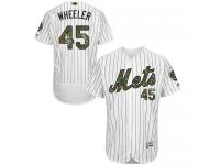 Mets #45 Zack Wheeler White (Blue Strip) Flexbase Authentic Collection 2016 Memorial Day Stitched Baseball Jersey