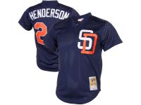 Mitchell & Ness Rickey Henderson San Diego Padres Cooperstown Collection Mesh Batting Practive Jersey - Navy Blue