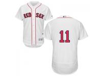 MLB Boston Red Sox #11 Clay Buchholz Men White Authentic Flexbase Collection Jersey