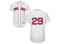 MLB Boston Red Sox #29 Roenis Elias Men White Authentic Flexbase Collection Jersey