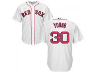 MLB Boston Red Sox #30 Chris Young Men White Cool Base Jersey