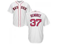 MLB Boston Red Sox #37 Heath Hembree Men White Cool Base Jersey