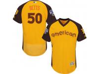 MLB Boston Red Sox #50 Mookie Betts Men Majestic 2016 All-Star Authentic Flexbase Collection Jersey