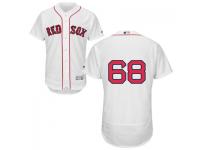 MLB Boston Red Sox #68 Matt Barnes Men White Authentic Flexbase Collection Jersey