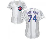 MLB Chicago Cubs #74 Dan Vogelbach Women White Cool Base Jersey