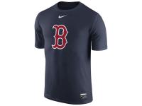 MLB Men Nike Boston Red Sox Nike Authentic Collection Legend Logo 1.5 Performance T-Shirt - Navy Blue