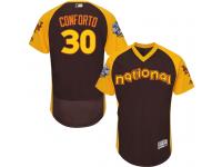 MLB New York Mets #30 Michael Conforto Men Majestic 2016 All-Star Authentic Flexbase Collection Jersey