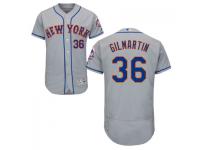 MLB New York Mets #36 Sean Gilmartin Men Grey Authentic Flexbase Collection Jersey