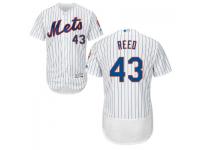 MLB New York Mets #43 Addison Reed Men White Authentic Flexbase Collection Jersey