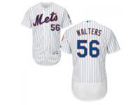 MLB New York Mets #56 Jeff Walters Men White Authentic Flexbase Collection Jersey