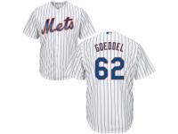 MLB New York Mets #62 Erik Goeddel Men White Cool Base Jersey