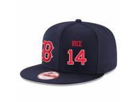 MLB 's New Era Boston Red Sox #14 Jim Rice Stitched Snapback Adjustable Player Hat - Navy Blue Red