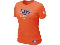 MLB Women Tampa Bay Rays Nike Practice T-Shirt - Orange