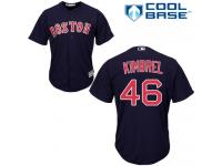 Navy Blue Craig Kimbrel Men #46 Majestic MLB Boston Red Sox Cool Base Alternate Jersey