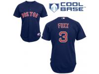 Navy Blue Jimmie Foxx Men #3 Majestic MLB Boston Red Sox Cool Base Alternate Jersey
