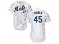 New York Mets #45 Tug McGraw White (Blue Strip) Flexbase Authentic Collection Stitched Baseball Jersey