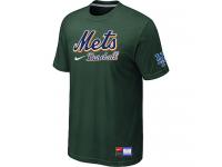New York Mets Dark Green Nike Short Sleeve Practice T-Shirt