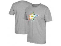 NFL Men's Dallas Stars Reebok Rainbow Pride T-Shirt - Gray