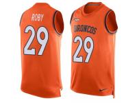 Nike Broncos #29 Bradley Roby Orange Team Color Men Stitched NFL Tank Top