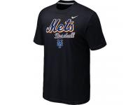 Nike MLB New York Mets 2014 Home Practice T-Shirt - Black