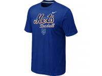 Nike MLB New York Mets 2014 Home Practice T-Shirt - Blue