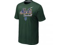 Nike MLB New York Mets 2014 Home Practice T-Shirt - Dark Green