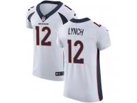Nike Paxton Lynch Elite White Road Men's Jersey - NFL Denver Broncos #12 Vapor Untouchable