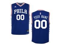 Philadelphia 76ers adidas Youth 2015 Custom Replica Road Jersey - Royal