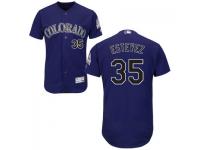 Purple Carlos Estevez Men #35 Majestic MLB Colorado Rockies Flexbase Collection Jersey