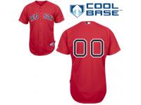 Red Customized Women Majestic MLB Boston Red Sox Cool Base Alternate Jersey