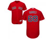 Red Matt Barnes Men #68 Majestic MLB Boston Red Sox Flexbase Collection Jersey