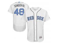Red Sox #48 Pablo Sandoval White Flexbase Authentic Collection 2016 Father Day Stitched Baseball Jersey