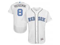 Red Sox #8 Carl Yastrzemski White Flexbase Authentic Collection 2016 Father Day Stitched Baseball Jersey