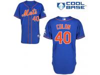 Royal Blue Bartolo Colon Men #40 Majestic MLB New York Mets Cool Base Alternate Home Jersey