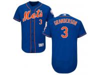 Royal Blue Curtis Granderson Men #3 Majestic MLB New York Mets Flexbase Collection Jersey