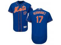 Royal Blue Keith Hernandez Men #17 Majestic MLB New York Mets Flexbase Collection Jersey