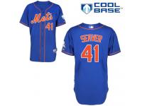 Royal Blue Tom Seaver Men #41 Majestic MLB New York Mets Cool Base Alternate Home Jersey