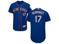 Royal-Gray Keith Hernandez Men #17 Majestic MLB New York Mets Flexbase Collection Jersey