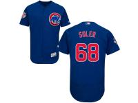 Royal Jorge Soler Men #68 Majestic MLB Chicago Cubs Flexbase Collection Jersey