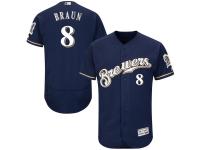 Ryan Braun Milwaukee Brewers Majestic Flexbase Authentic Collection Player Jersey - Navy