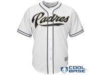 San Diego Padres Majestic Official Cool Base Jersey - White