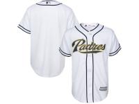 San Diego Padres Majestic Youth Official Cool Base Jersey - White