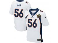 Super Bowl 50 Men Nike NFL Denver Broncos #56 Shane Ray Authentic Elite Road White Jersey