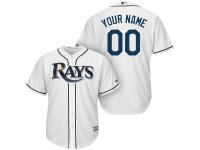 Tampa Bay Rays Majestic Cool Base Custom Jersey - White