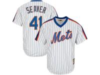 Tom Seaver New York Mets Majestic Cooperstown Cool Base Player Jersey - White Royal