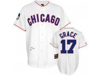 White 1968 Throwback Mark Grace Men #17 Mitchell And Ness MLB Chicago Cubs Jersey