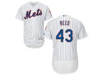 White Addison Reed Men #43 Majestic MLB New York Mets Flexbase Collection Jersey
