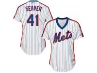 White Authentic Tom Seaver Women's Jersey #41 Cool Base MLB New York Mets Majestic Alternate