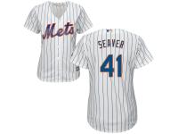 White Authentic Tom Seaver Women's Jersey #41 Cool Base MLB New York Mets Majestic Home