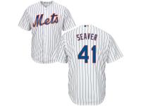 White Authentic Tom Seaver Youth Jersey #41 Cool Base MLB New York Mets Majestic Home